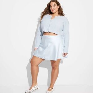 Wild Fable Light Blue Mini Skirt